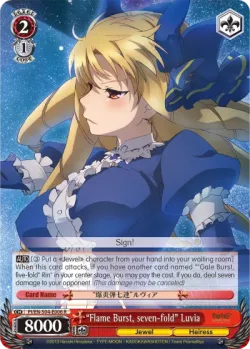 “Flame Burst, seven-fold” Luvia #PI/S04-E006 · Weiss Schwarz