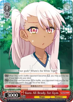 Kuro All Ready for Gym #PI/S04-E011 · Weiss Schwarz