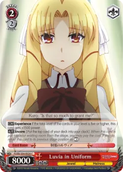 Luvia in Uniform #PI/S04-E024 · Weiss Schwarz