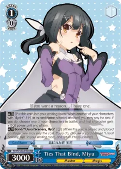Ties That Bind, Miyu #PI/S04-E028 · Weiss Schwarz