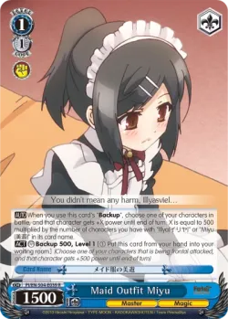 Maid Outfit Miyu 「PI/S04-E039」「EN」