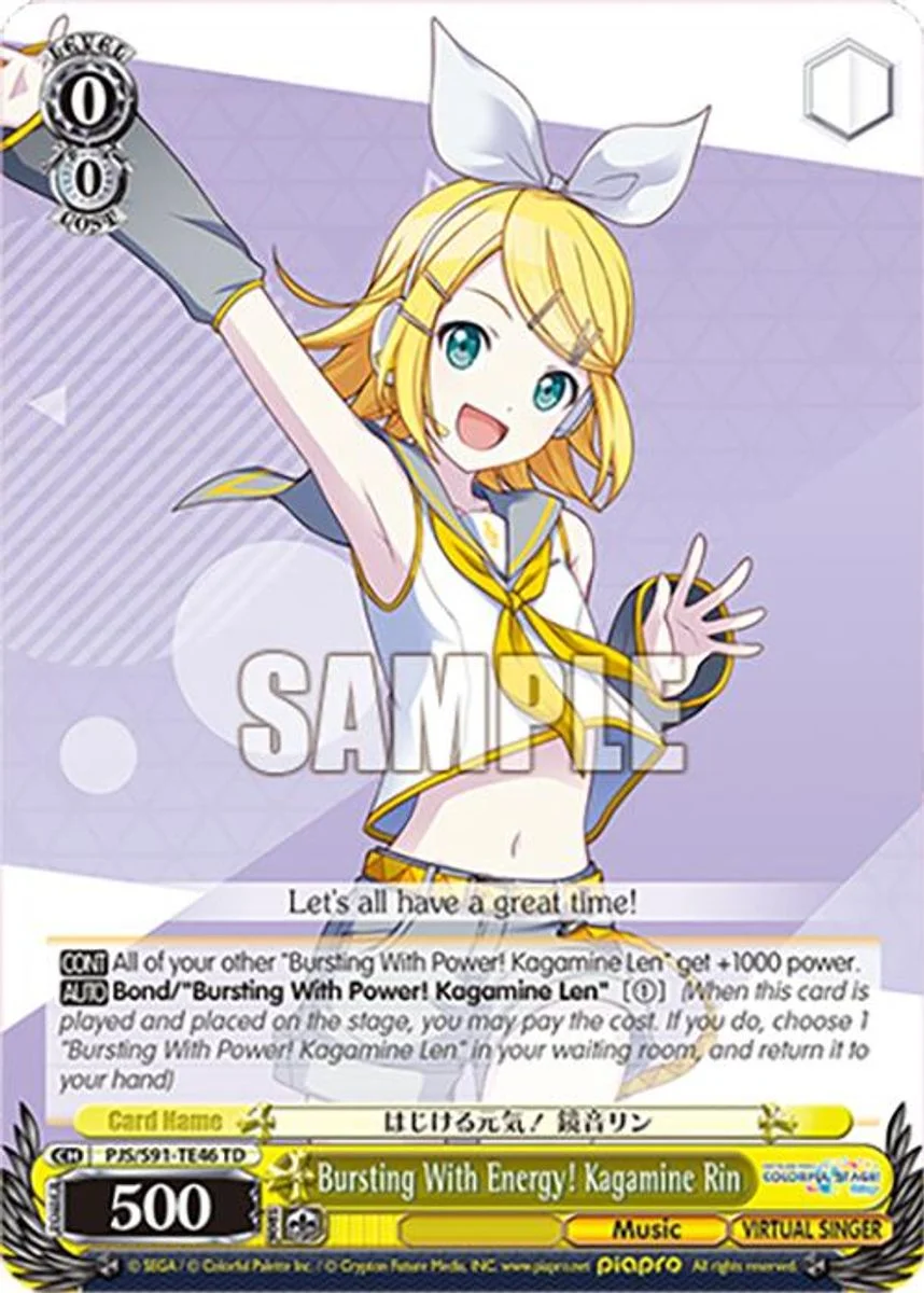 Bursting With Energy! Kagamine Rin 「PJS/S91-TE46」「EN」