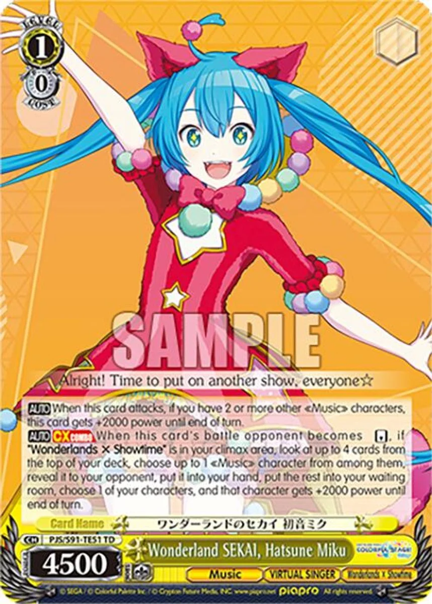 Wonderland SEKAI, Hatsune Miku 「PJS/S91-TE51」「EN」