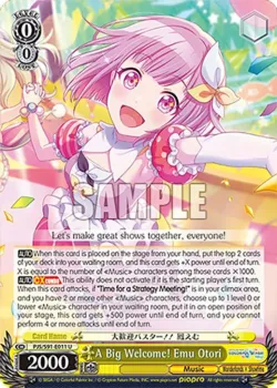 A Big Welcome! Emu Otori #PJS/S91-E011 · Weiss Schwarz