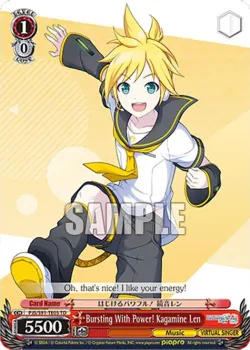 Bursting With Power! Kagamine Len #PJS/S91-TE05 · Weiss Schwarz