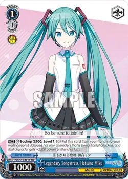 Legendary Songstress, Hatsune Miku #PJS/S91-TE11 · Weiss Schwarz