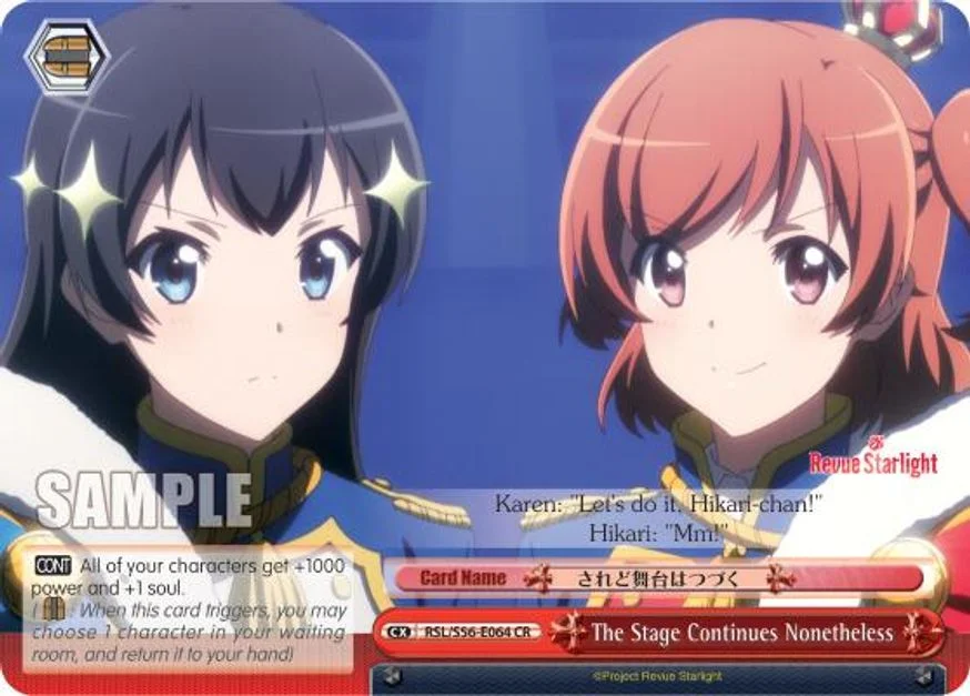 The Stage Continues Nonetheless 「RSL/S56-E064」「EN」