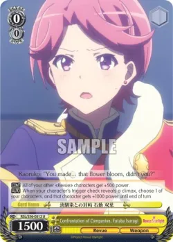 Confrontation of Companion, Futaba Isurugi #RSL/S56-E012 · Weiss Schwarz