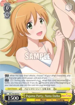 Pajama Party, Nana Daiba #RSL/S56-E018 · Weiss Schwarz