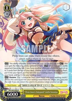 "Pirate Queen's Bodyguard" Lalafin Nonomiya #RSL/S69-E009 · Weiss Schwarz