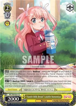 "Sunlit Milk Break" Lalafin Nonomiya #RSL/S69-E017 · Weiss Schwarz