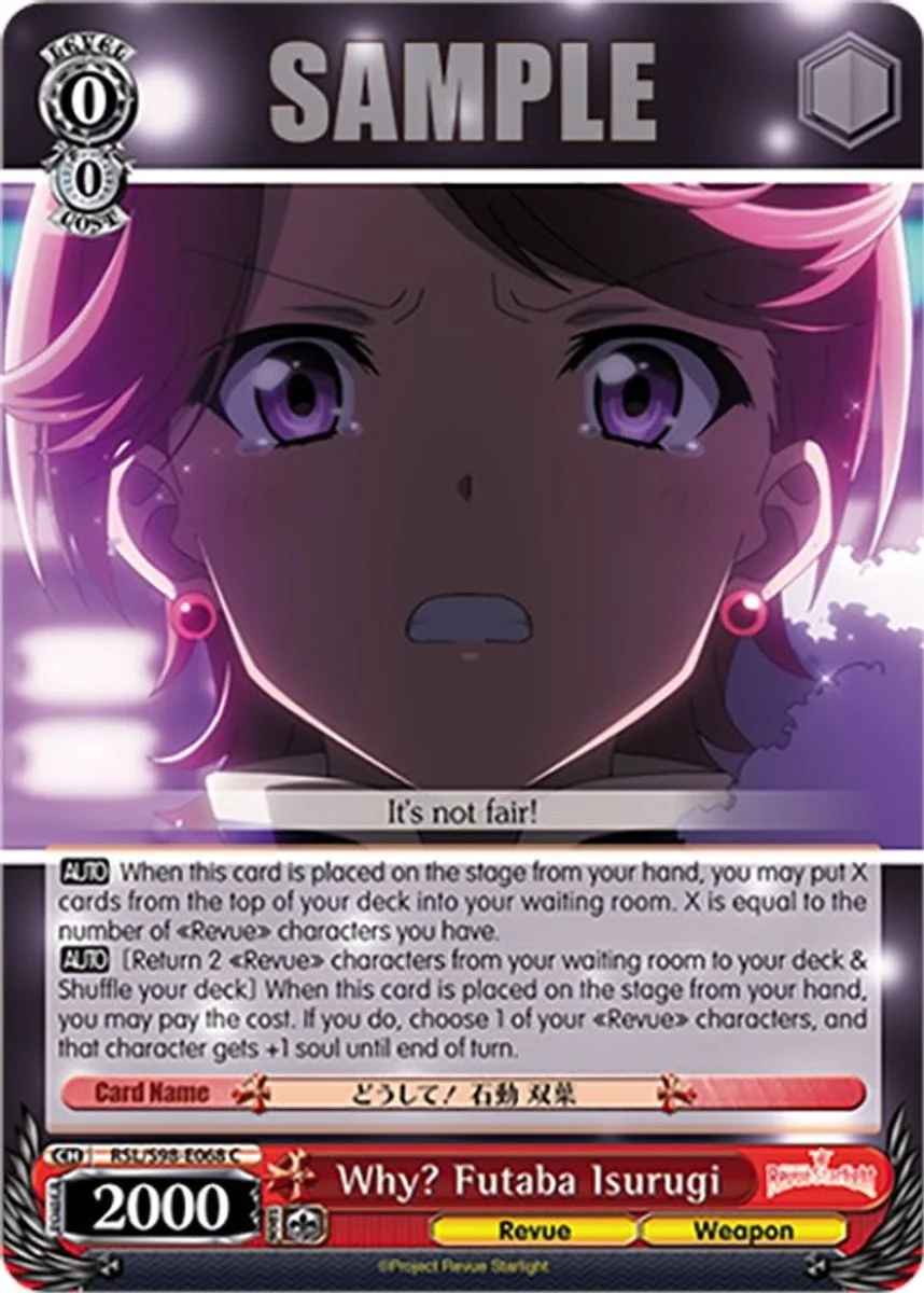 Why? Futaba Isurugi 「RSL/S98-E068」「EN」