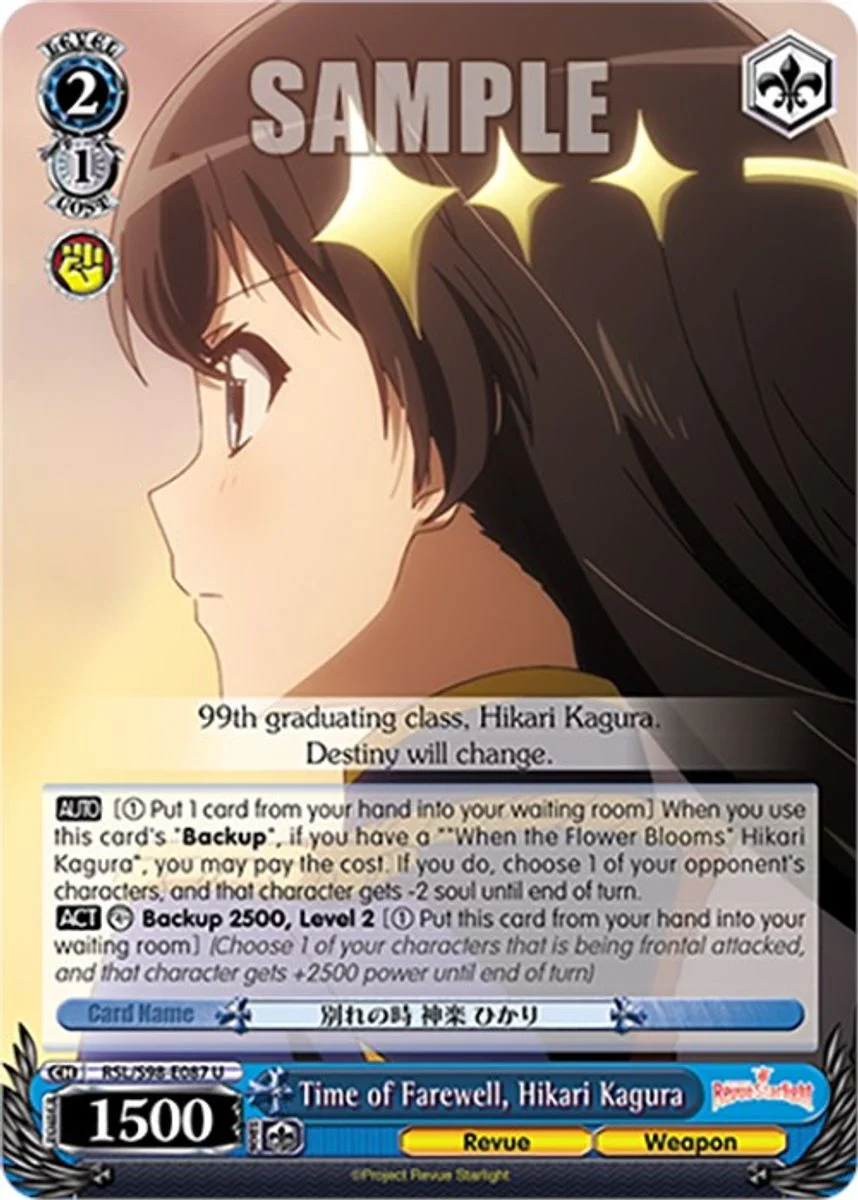 Time of Farewell, Hikari Kagura 「RSL/S98-E087」「EN」