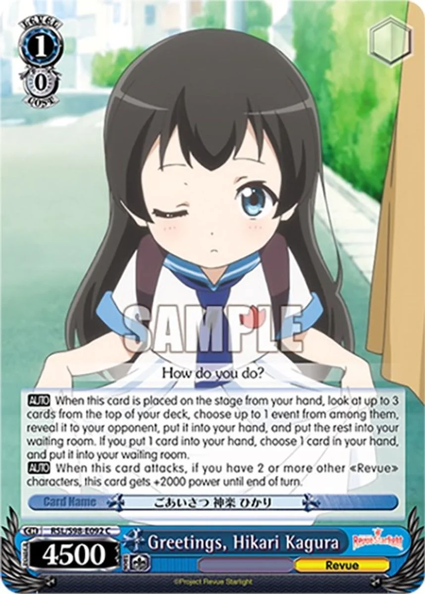 Greetings, Hikari Kagura 「RSL/S98-E092」「EN」