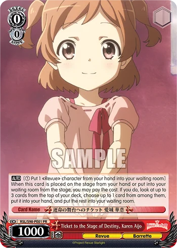 Ticket to the Stage of Destiny, Karen Aijo 「RSL/S98-PE01」「EN」
