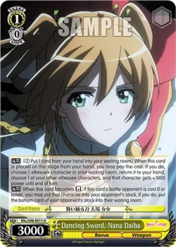 Dancing Sword, Nana Daiba #RSL/S98-E011 · Weiss Schwarz