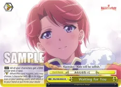 Waiting for You #RSL/S98-E022 · Weiss Schwarz