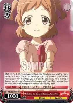 Ticket to the Stage of Destiny, Karen Aijo 「RSL/S98-PE01」「EN」