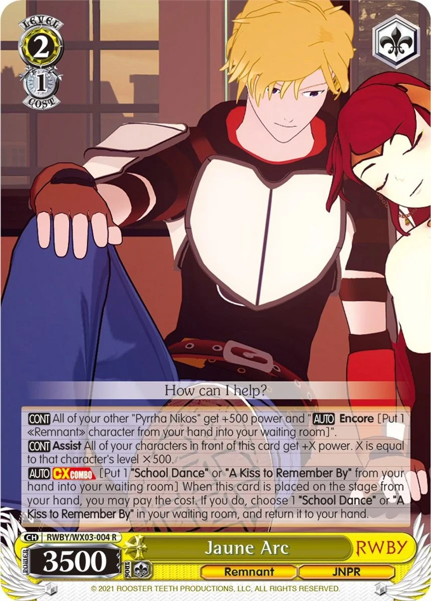 Jaune Arc 「RWBY/WX03-004」「EN」
