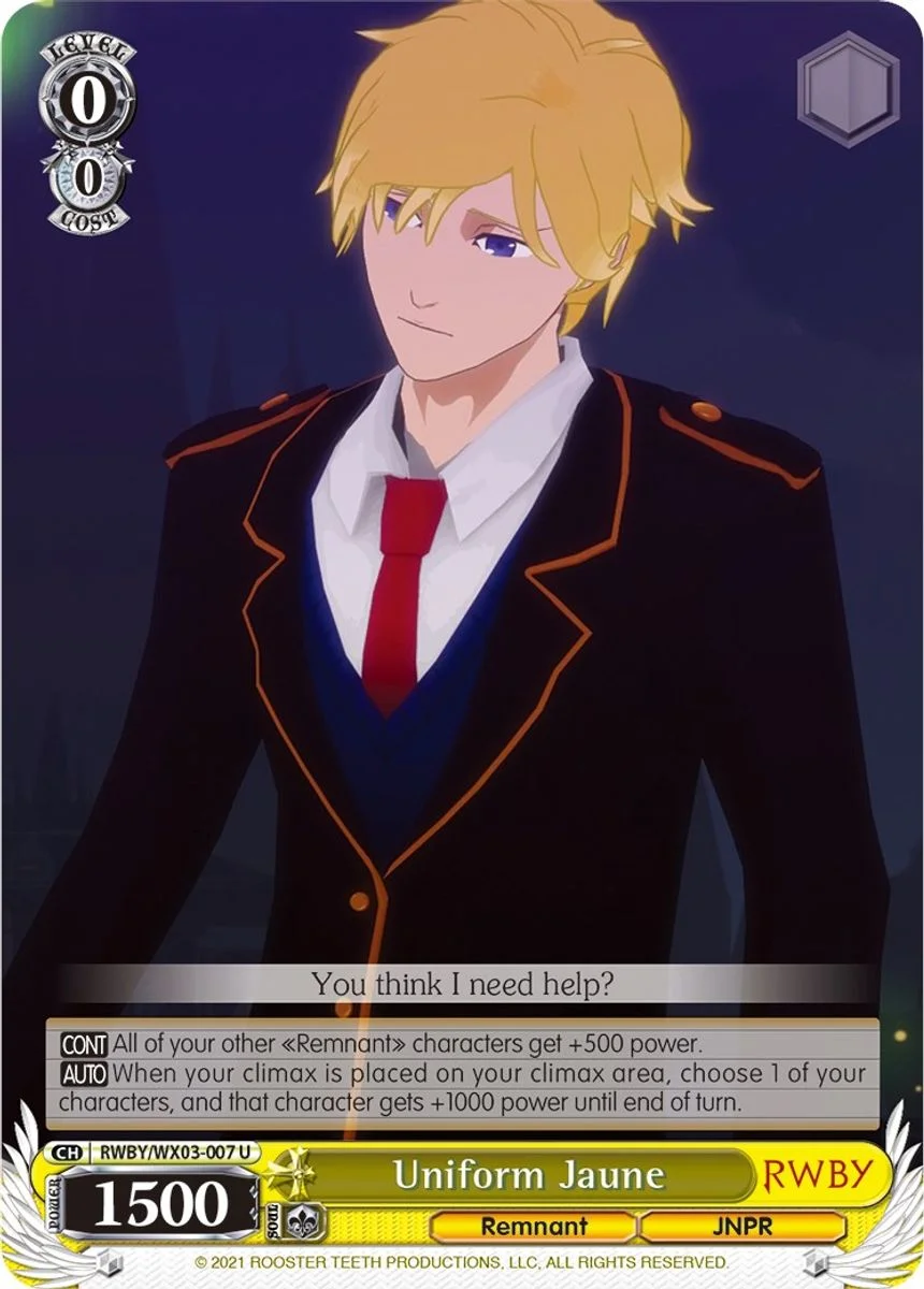 Uniform Jaune 「RWBY/WX03-007」「EN」