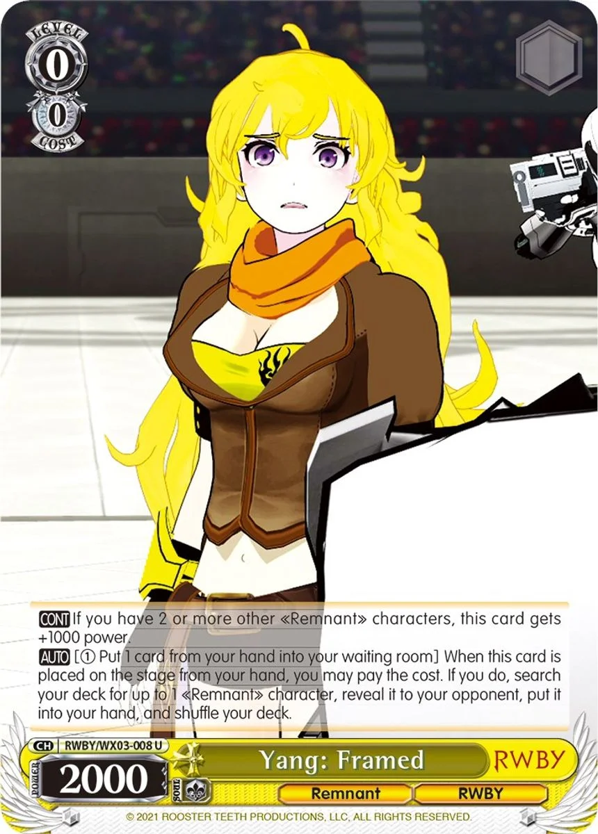 Yang: Framed 「RWBY/WX03-008」「EN」
