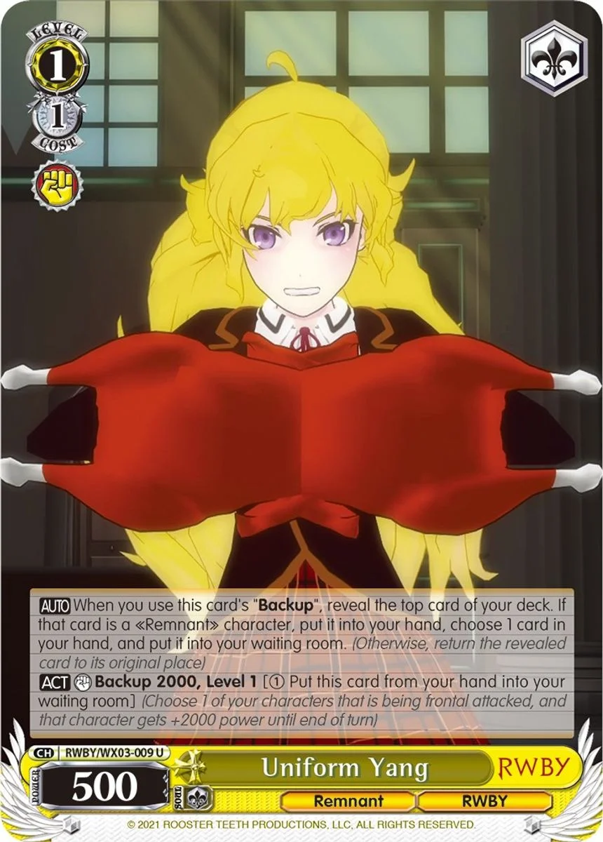 Uniform Yang 「RWBY/WX03-009」「EN」