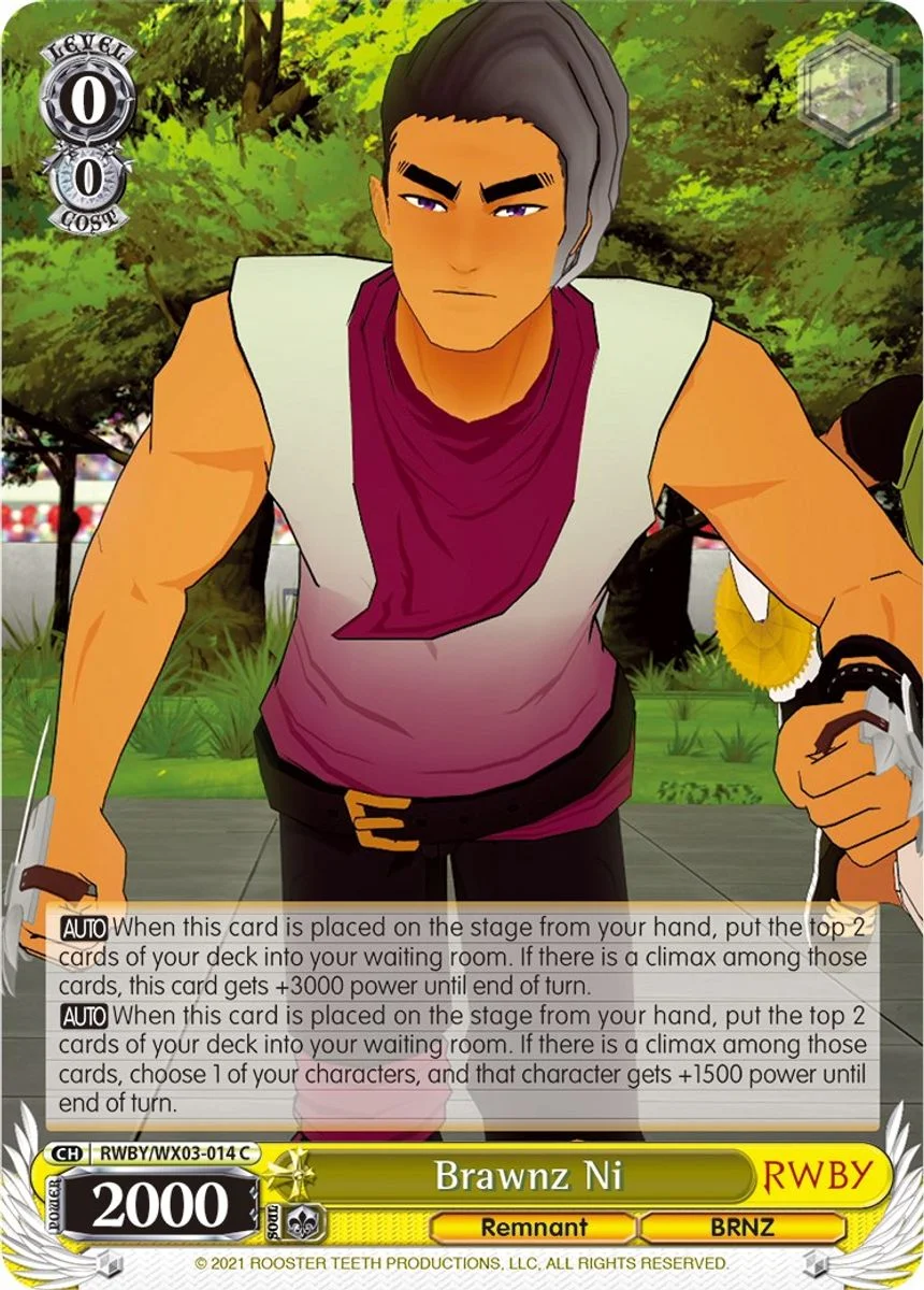 Brawnz Ni 「RWBY/WX03-014」「EN」