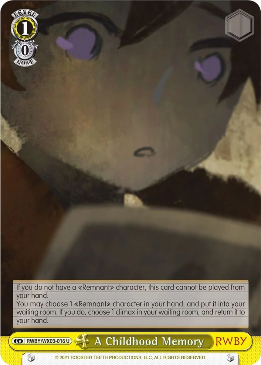 A Childhood Memory 「RWBY/WX03-016」「EN」
