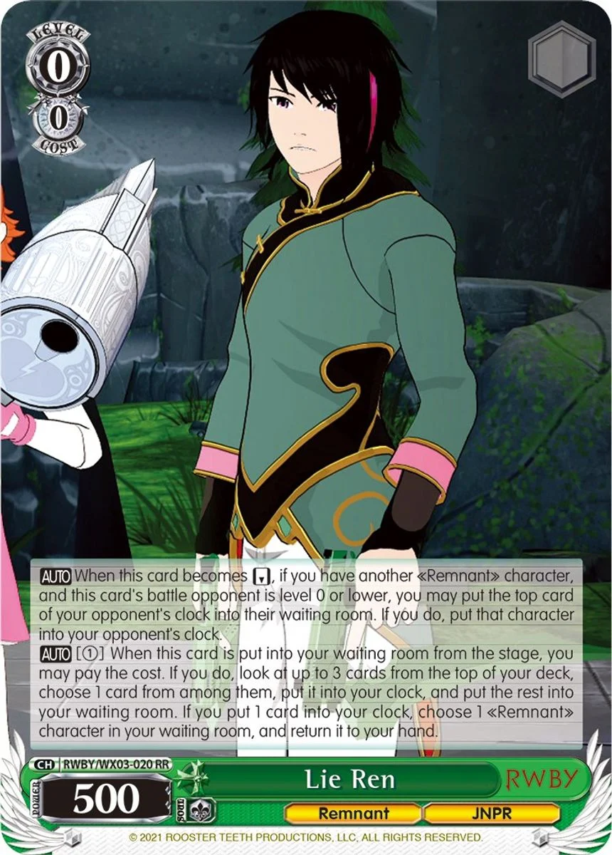 Lie Ren 「RWBY/WX03-020」「EN」