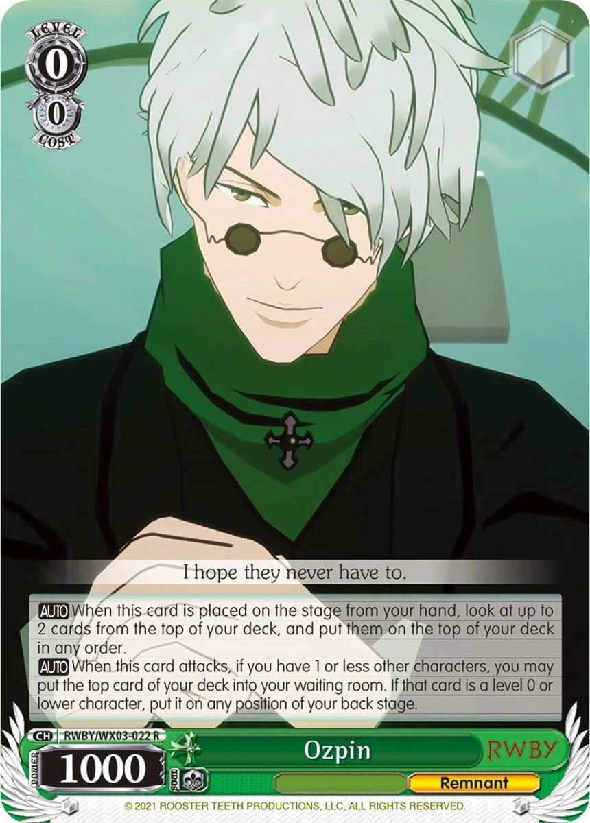 Ozpin 「RWBY/WX03-022」「EN」