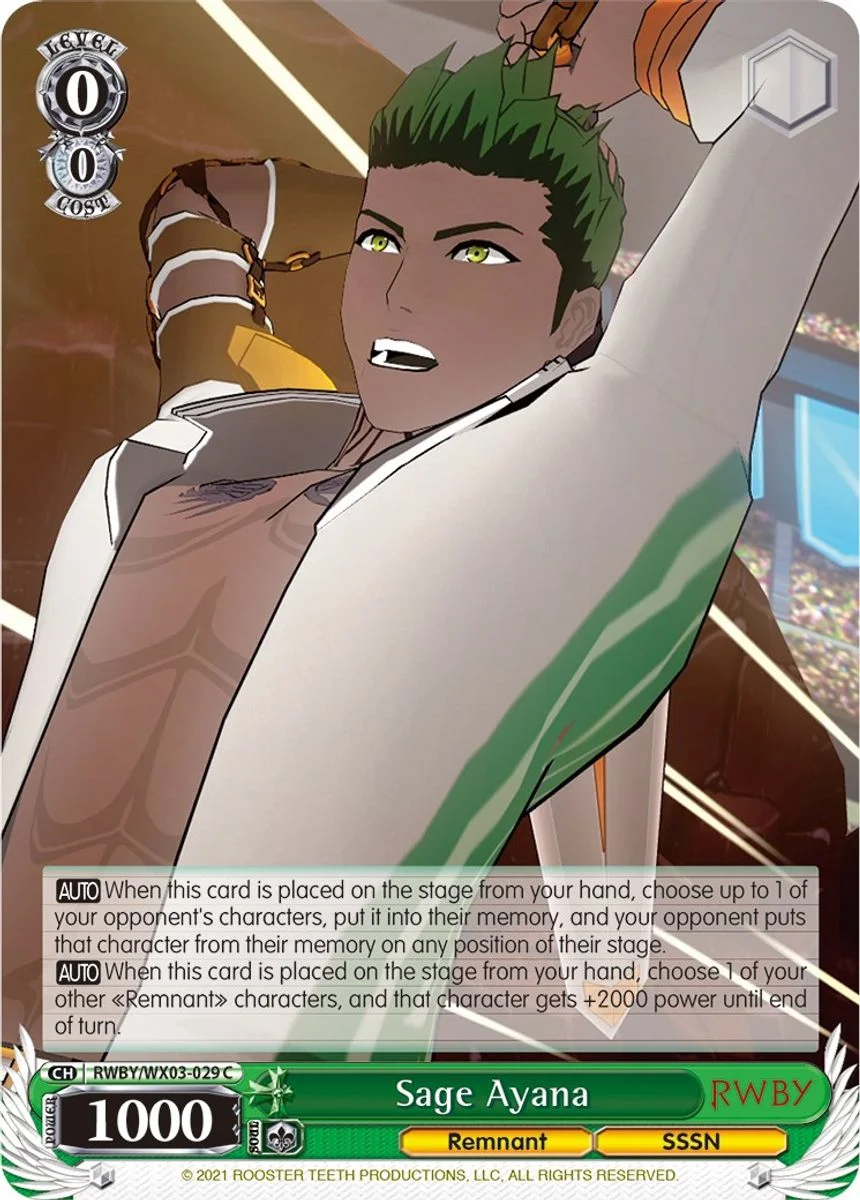 Sage Ayana 「RWBY/WX03-029」「EN」