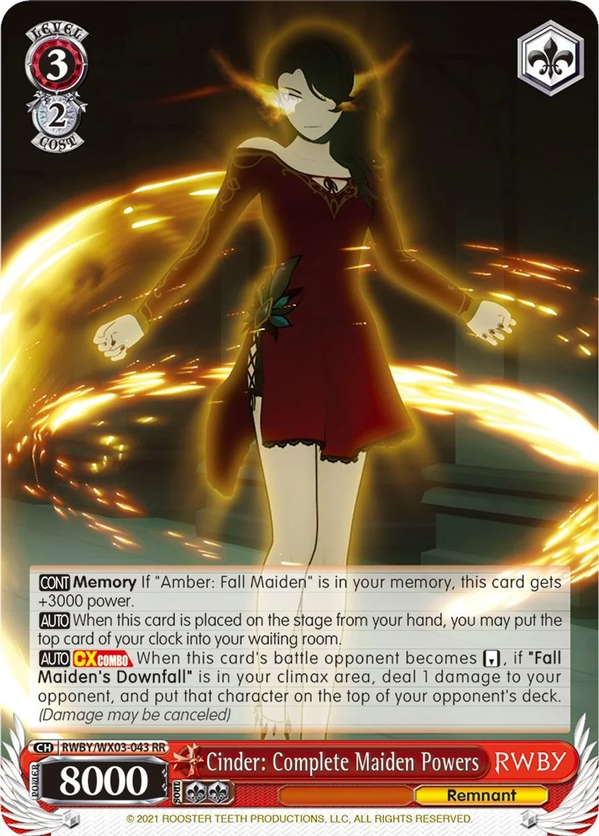 Cinder: Complete Maiden Powers 「RWBY/WX03-043」「EN」