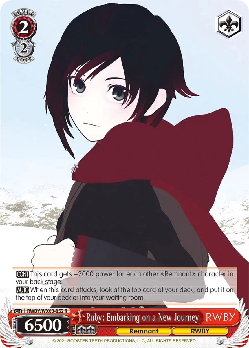 Ruby: Embarking on a New Journey 「RWBY/WX03-052」「EN」