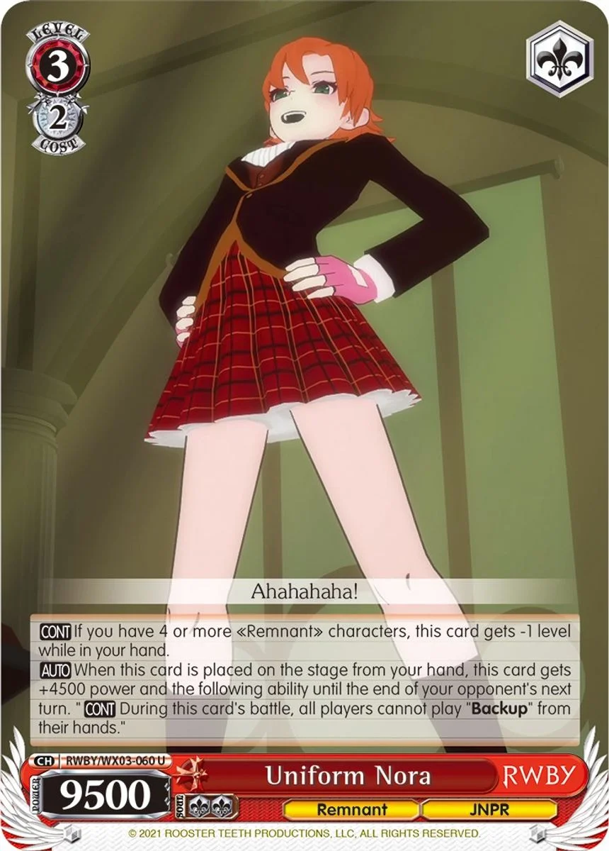 Uniform Nora 「RWBY/WX03-060」「EN」