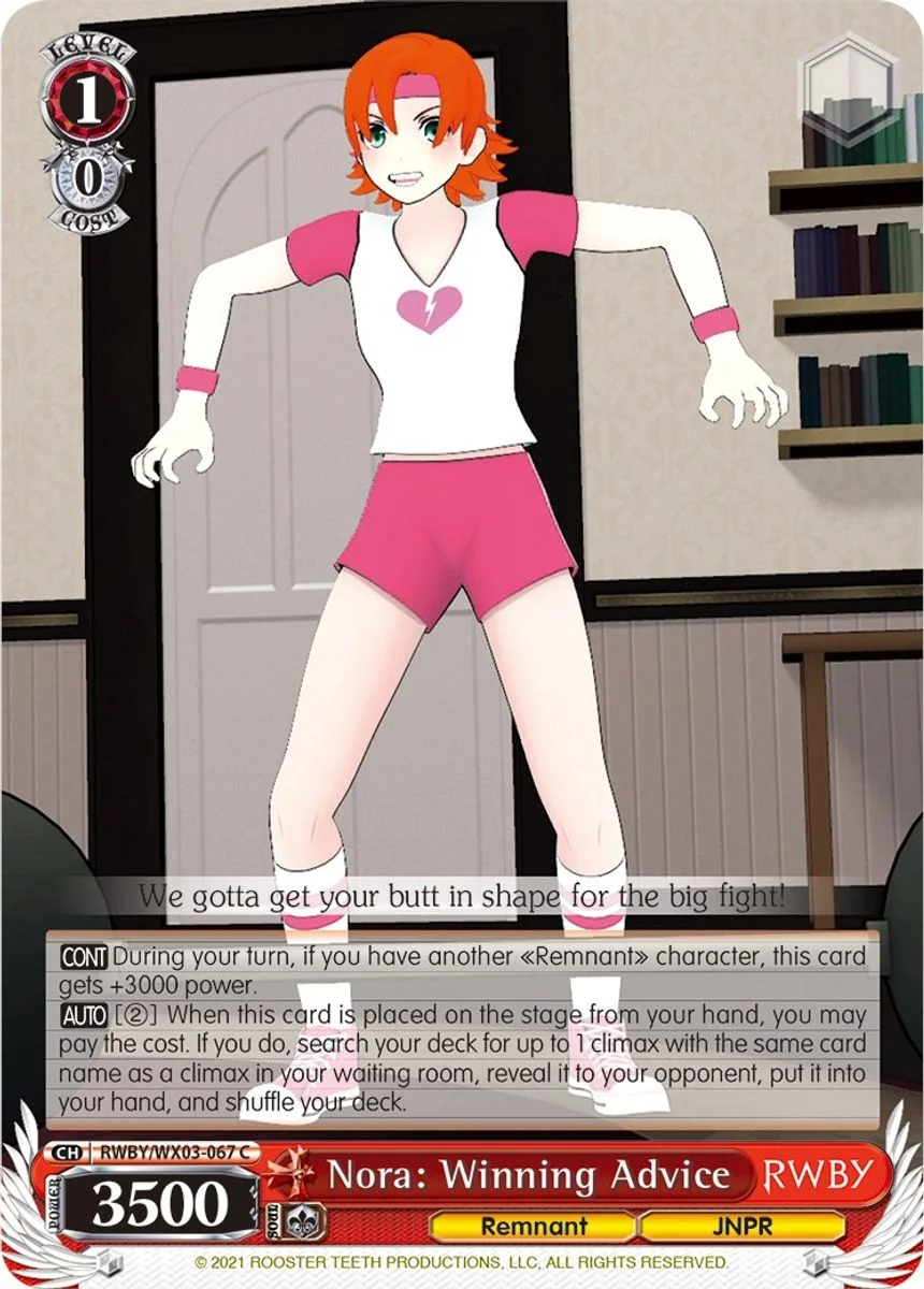 Nora: Winning Advice 「RWBY/WX03-067」「EN」