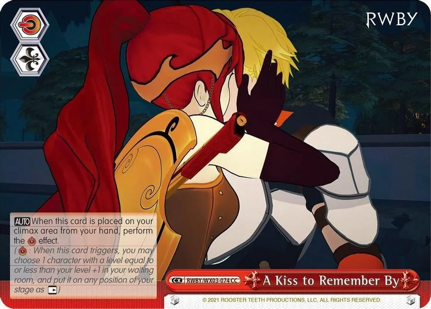 A Kiss to Remember By 「RWBY/WX03-074」「EN」