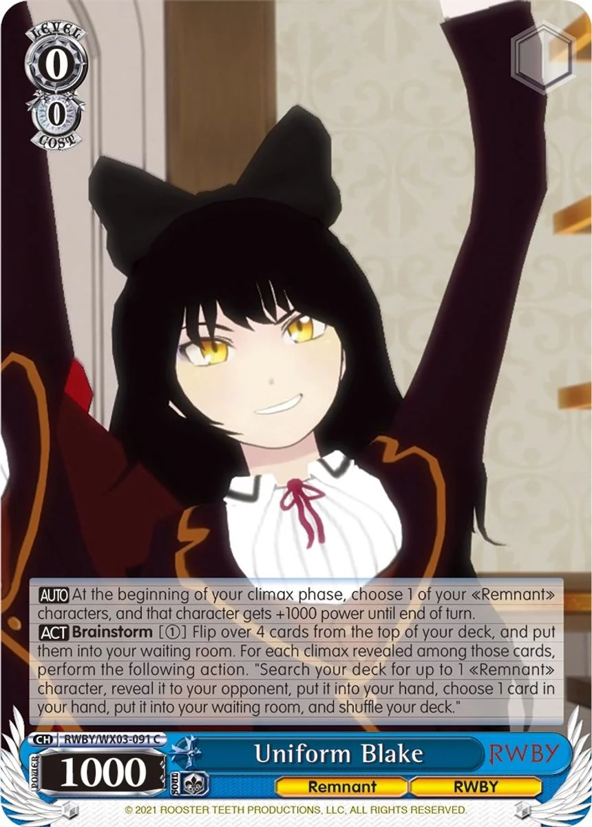 Uniform Blake 「RWBY/WX03-091」「EN」