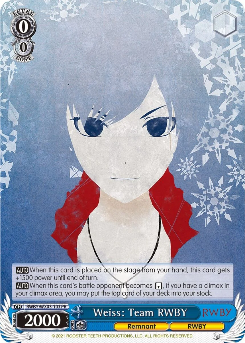 Weiss: Team RWBY 「RWBY/WX03-103」「EN」