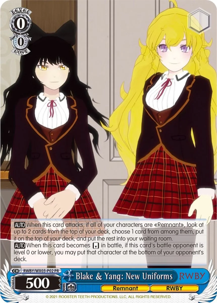 Blake & Yang: New Uniforms 「RWBY/WX03-P02」「EN」