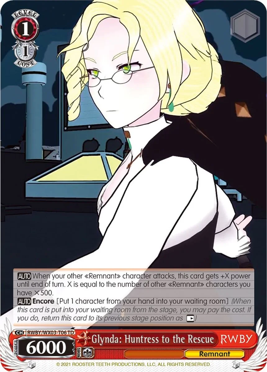 Glynda: Huntress to the Rescue 「RWBY/WX03-T06」「EN」