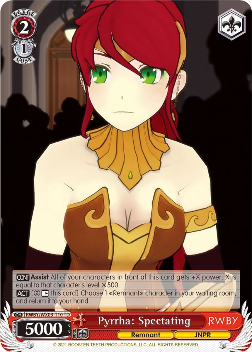 Pyrrha: Spectating 「RWBY/WX03-T10」「EN」
