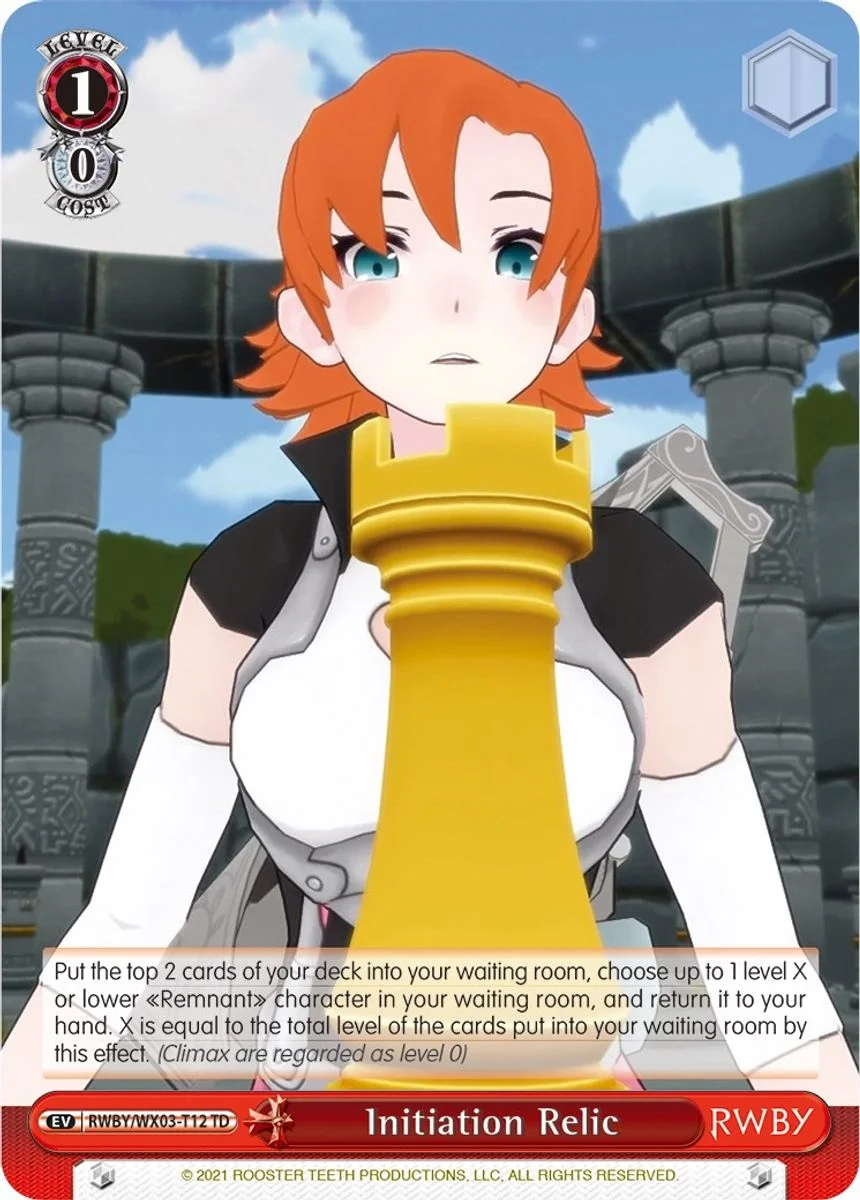 Initiation Relic 「RWBY/WX03-T12」「EN」