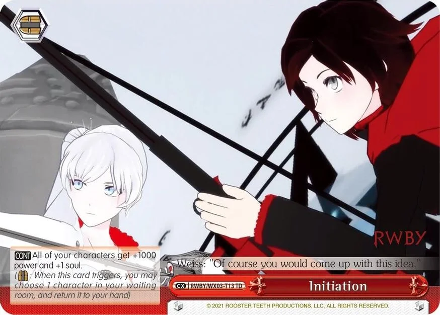 Initiation 「RWBY/WX03-T13」「EN」