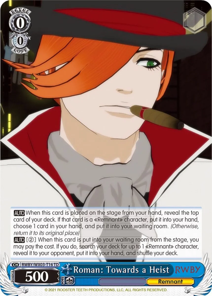 Roman: Towards a Heist 「RWBY/WX03-T16」「EN」
