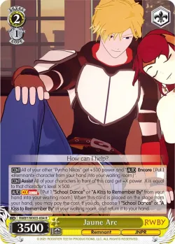 Jaune Arc #RWBY/WX03-004 · Weiss Schwarz