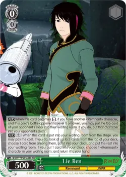 Lie Ren #RWBY/WX03-020 · Weiss Schwarz