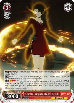 Cinder: Complete Maiden Powers #RWBY/WX03-043 · Weiss Schwarz