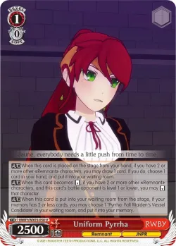 Uniform Pyrrha 「RWBY/WX03-058」「EN」