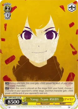 Yang: Team RWBY 「RWBY/WX03-101」「EN」
