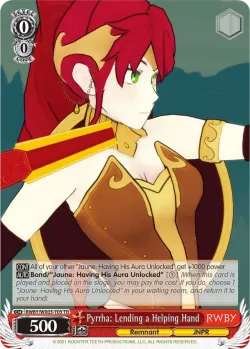 Pyrrha: Lending a Helping Hand 「RWBY/WX03-T03」「EN」